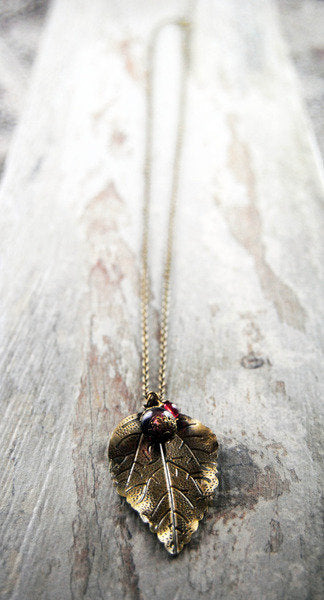 Kette "Bronzeblatt"