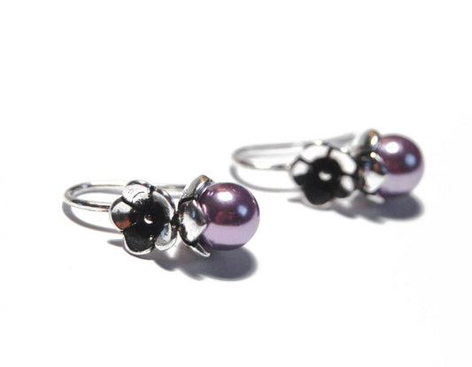 Blüten-Ohrhänger Flieder