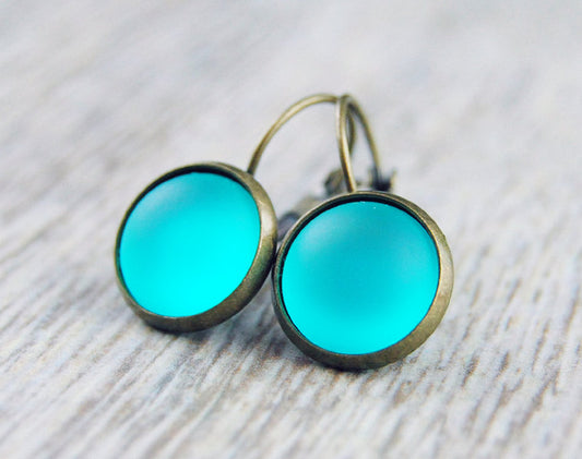 Ohrhänger "Petroltürkis" Bronze