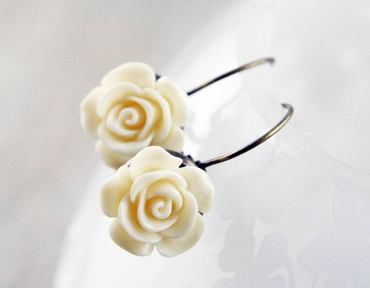 Ohrhänger "Vanilla Rose"