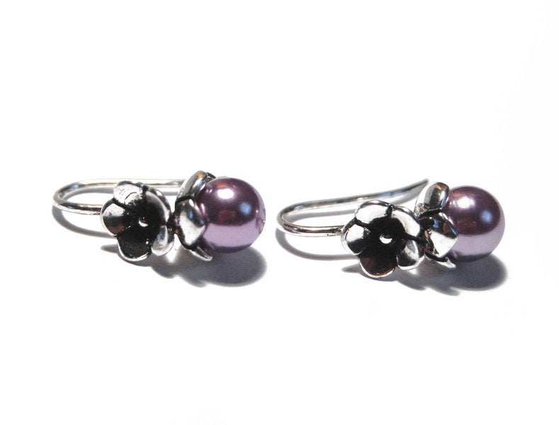 Blüten-Ohrhänger Flieder