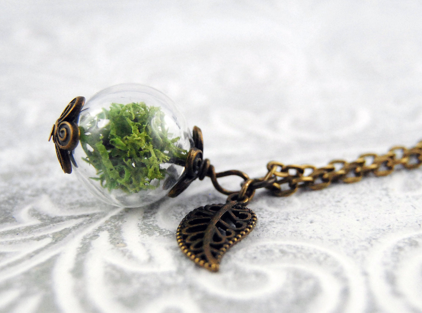 Glaskugel-Kette "Teil der Natur"