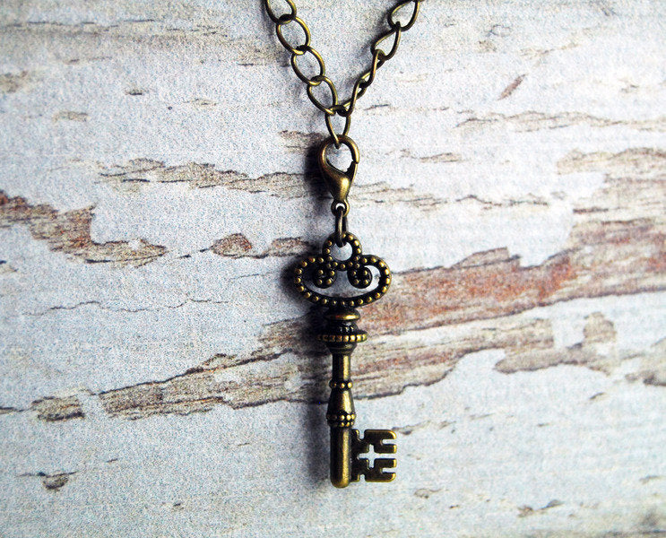 Charm "Schlüssel" Bronze