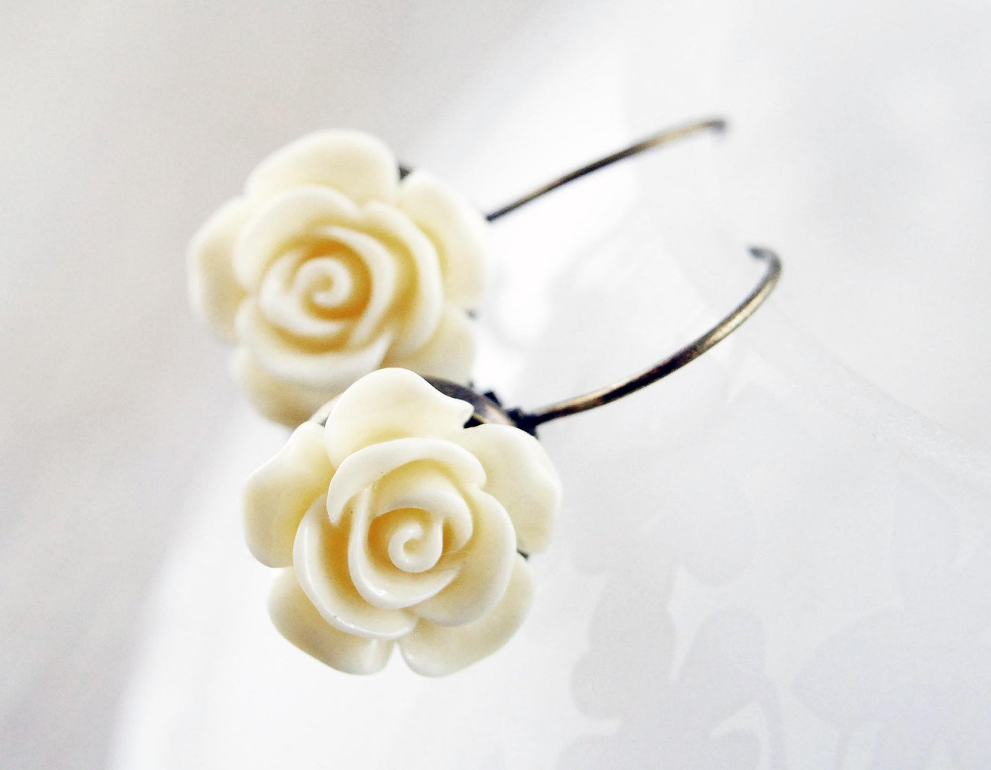 Ohrhänger "Vanilla Rose"