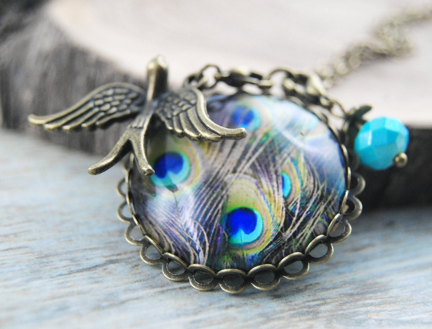 Pfauenauge" Amulett VII