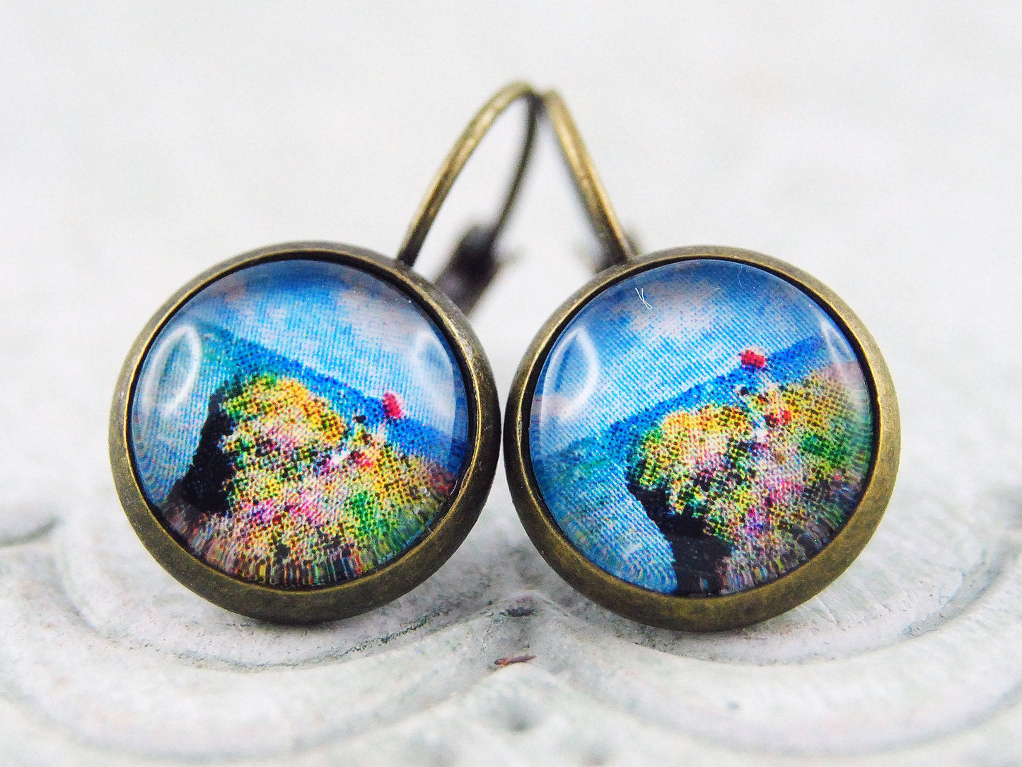 Spaziergang auf den Klippen" MONET - Ohrhänger