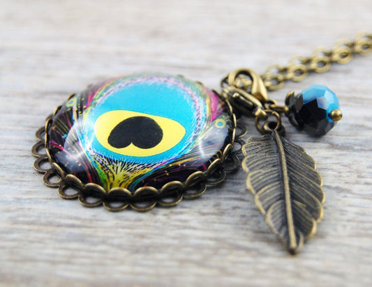 Pfauenauge" Amulett VIII