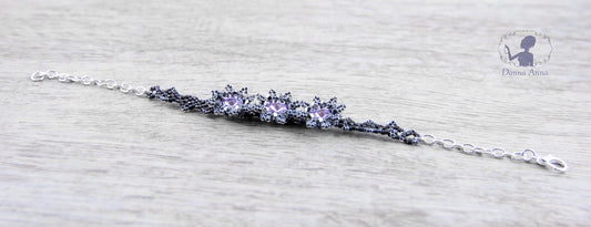 Kristallblüten / UNIKAT-Armband