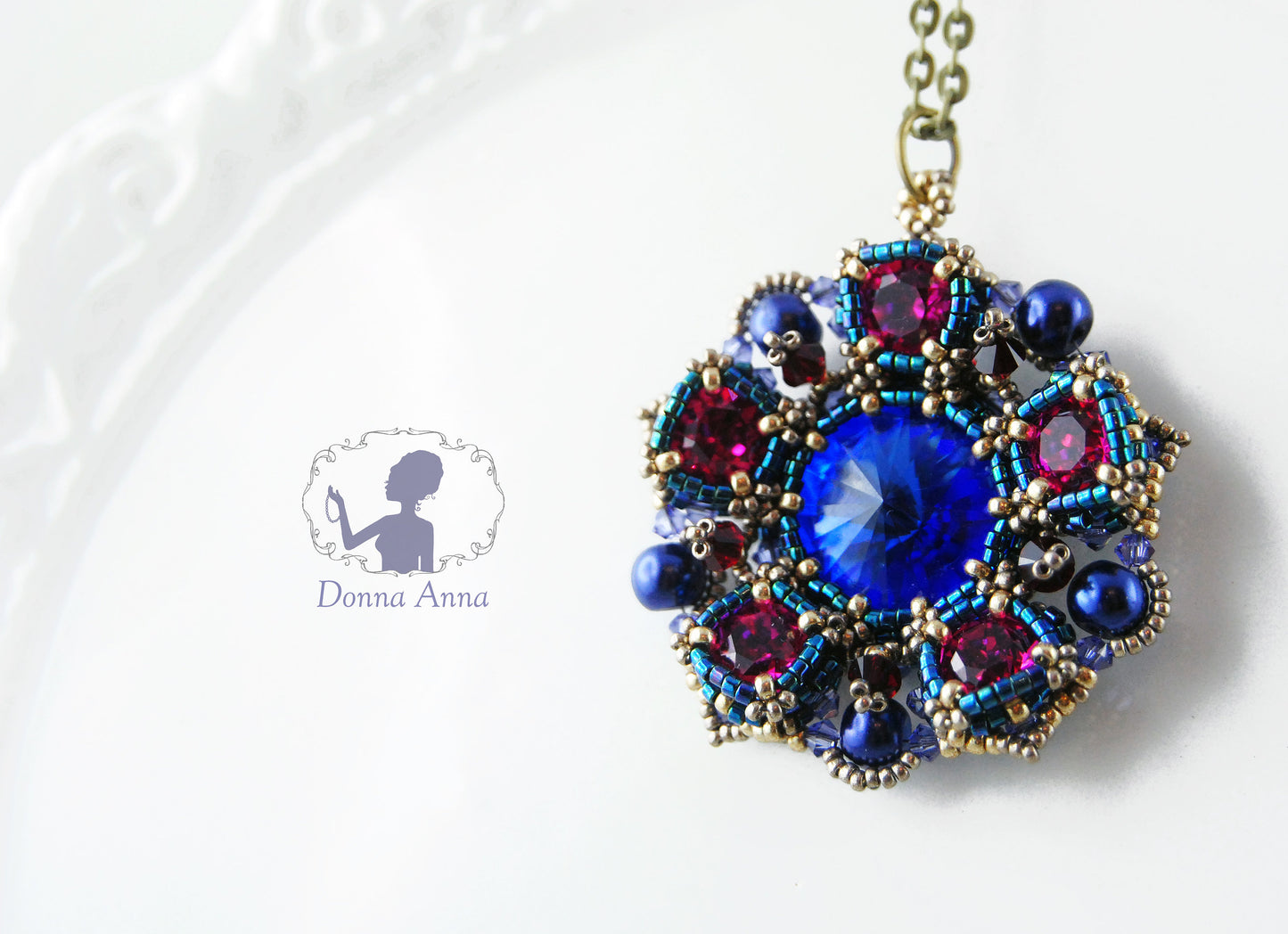 Orientalische Blüte / UNIKAT-Collier