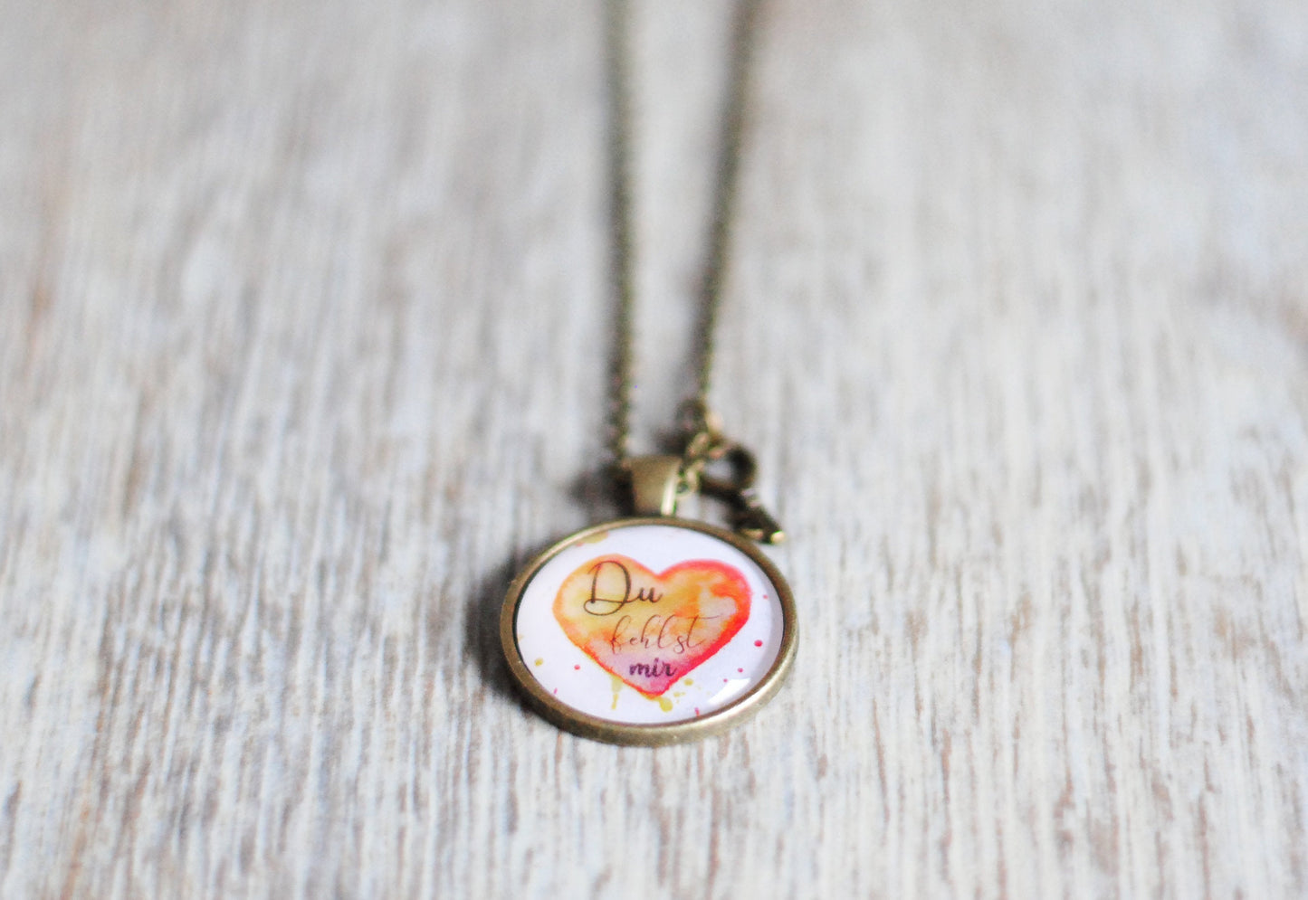 Amulett "Du fehlst mir"