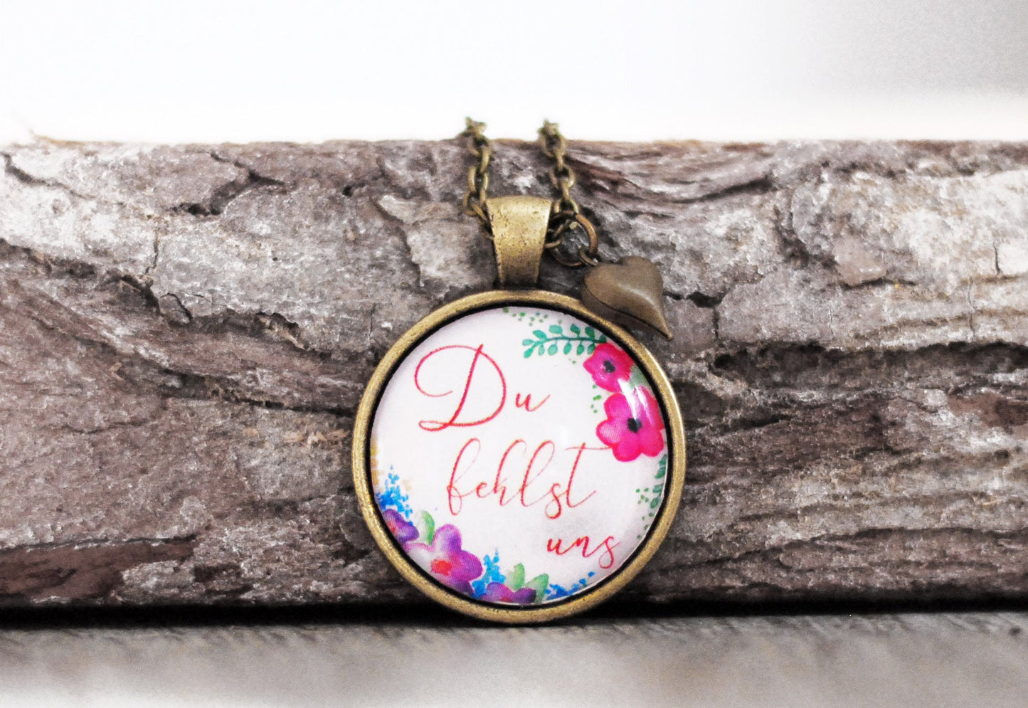 Amulett "Du fehlst uns"