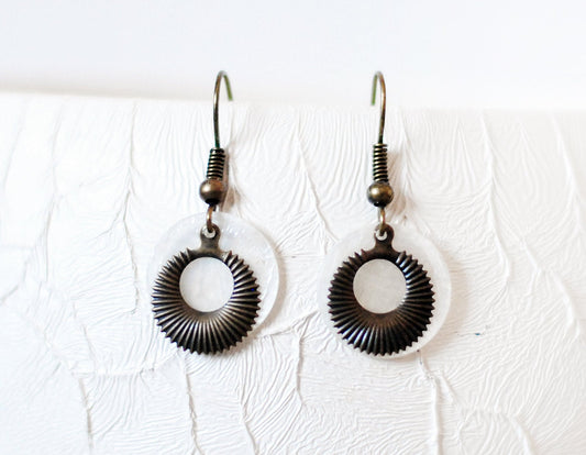 Ohrhänger "Perlmuttplättchen"