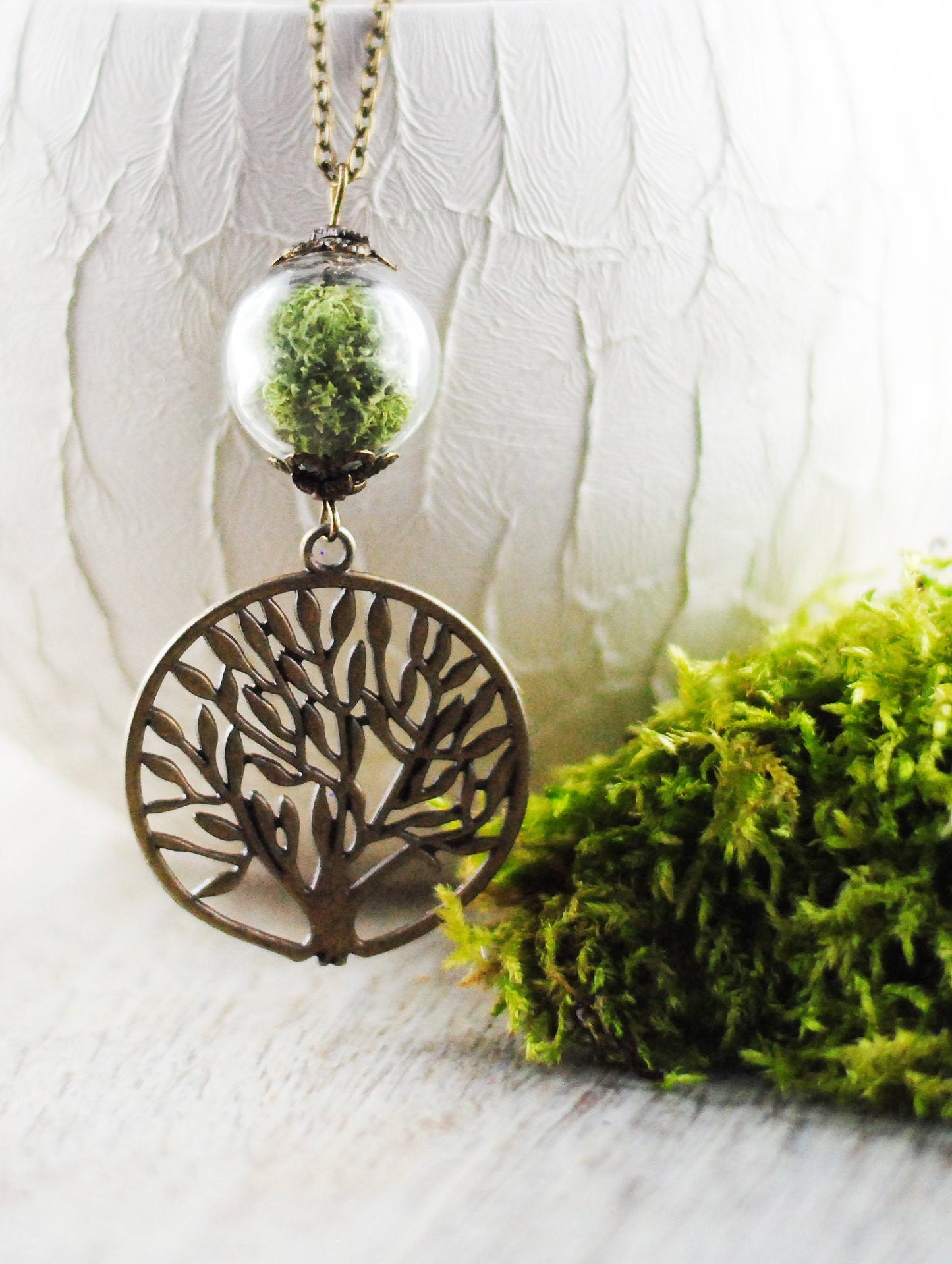 Glaskugel-Kette "Lebensbaum"