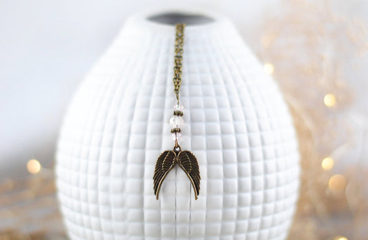 Amulett Engelsflügel Rosé