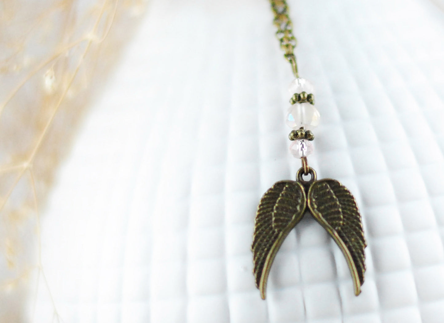 Amulett Engelsflügel Rosé