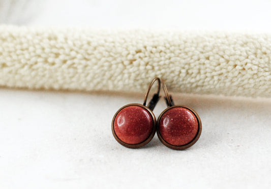 Edelstein-Ohrhänger Goldfluss