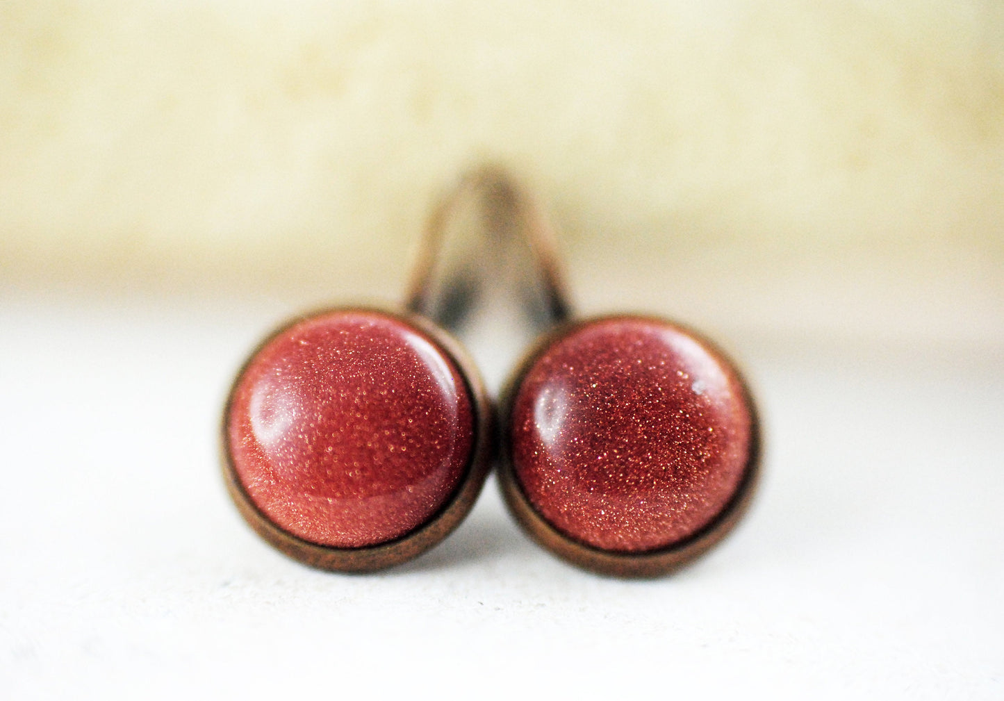 Edelstein-Ohrhänger Goldfluss