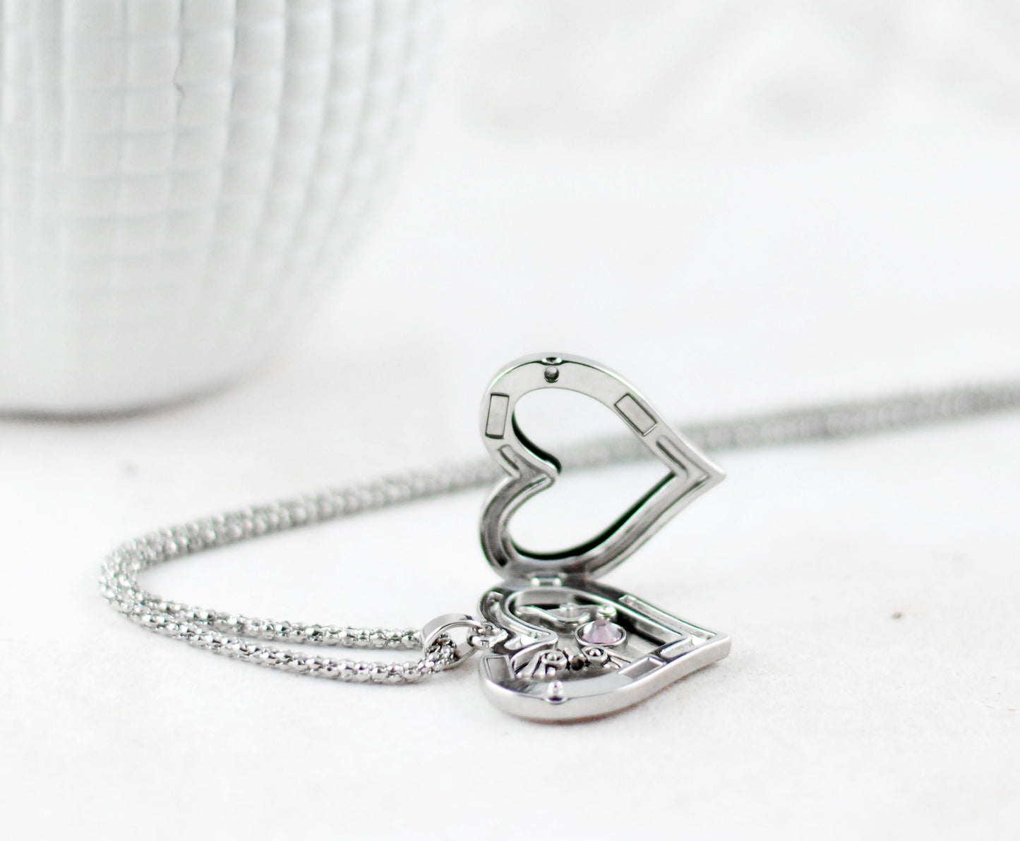 Herz-Medaillon inkl. Charms