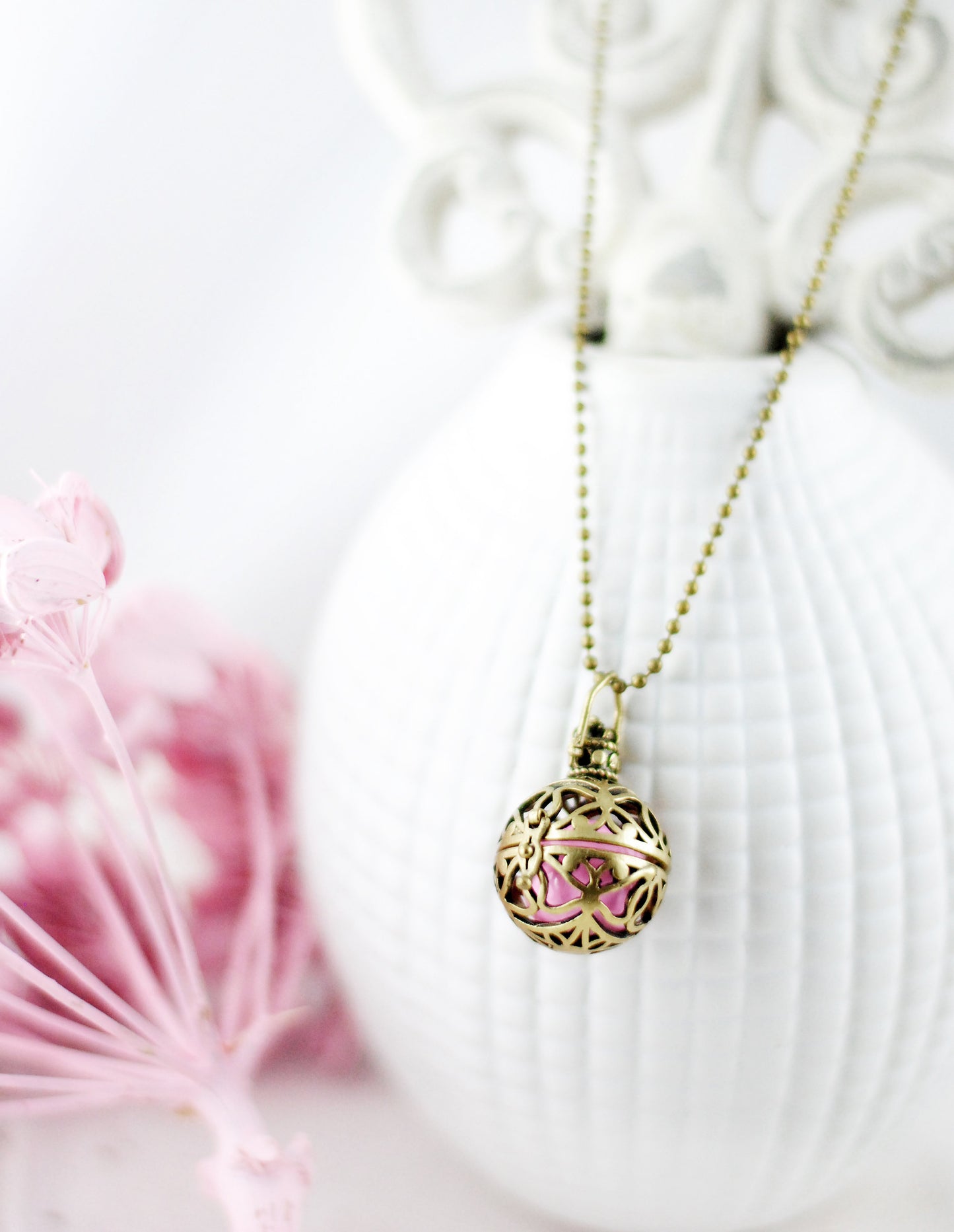 Medaillon "Schatzkugel" Rosa