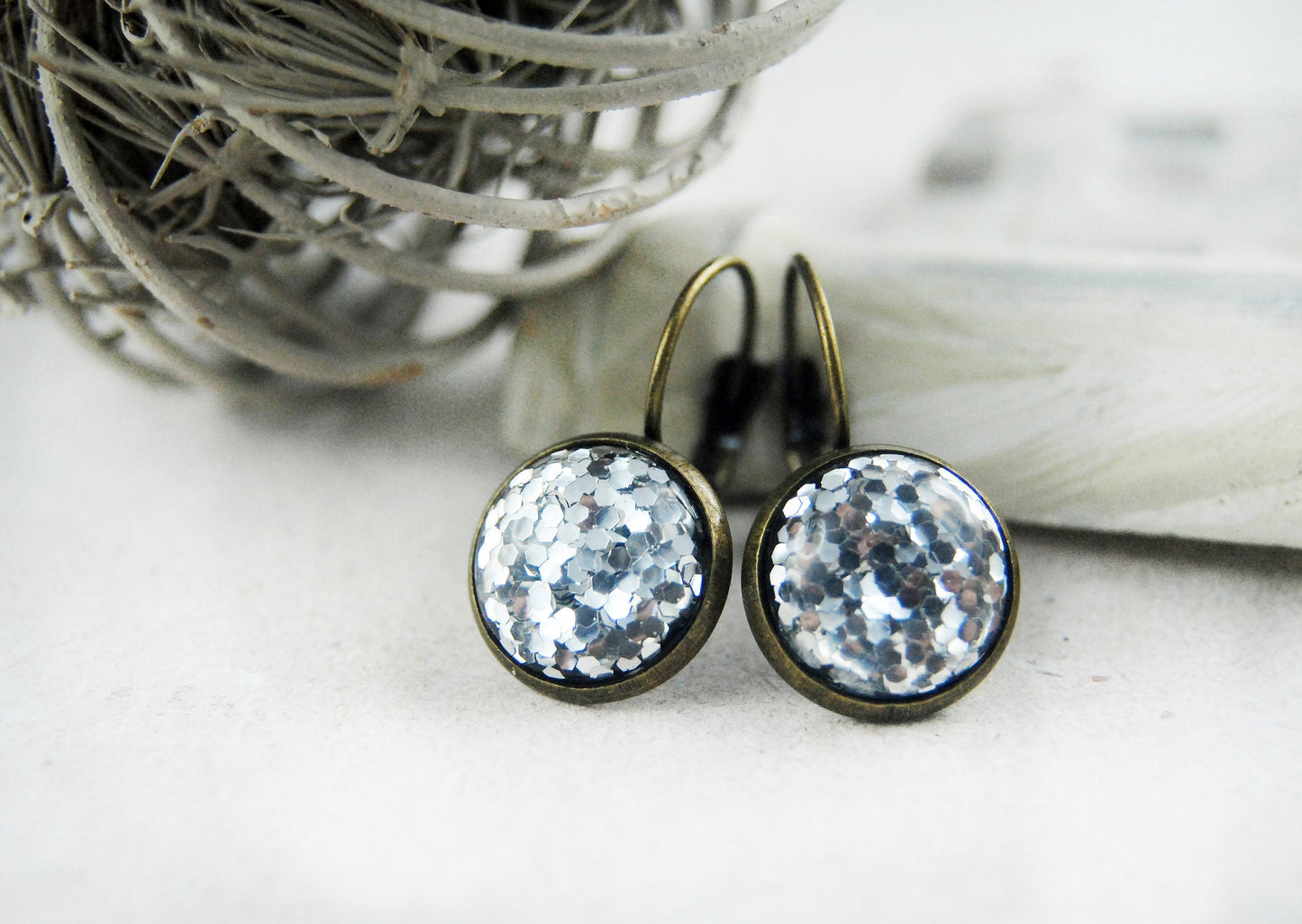 Ohrhänger "Funkelstein" Silber