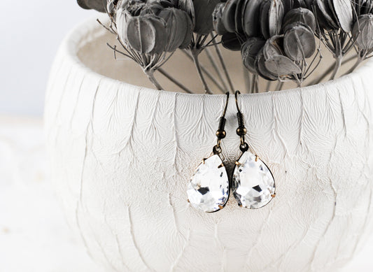 Kristall Tropfen Ohrhänger "Liora"