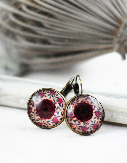 Ohrhänger "Rosenrot"