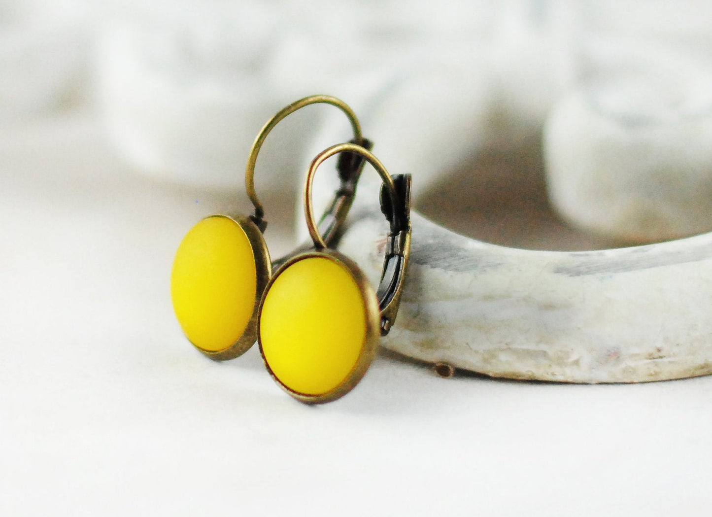 Ohrhänger Sonnengelb