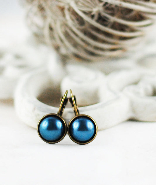 Ohrhänger "Petrolblau"