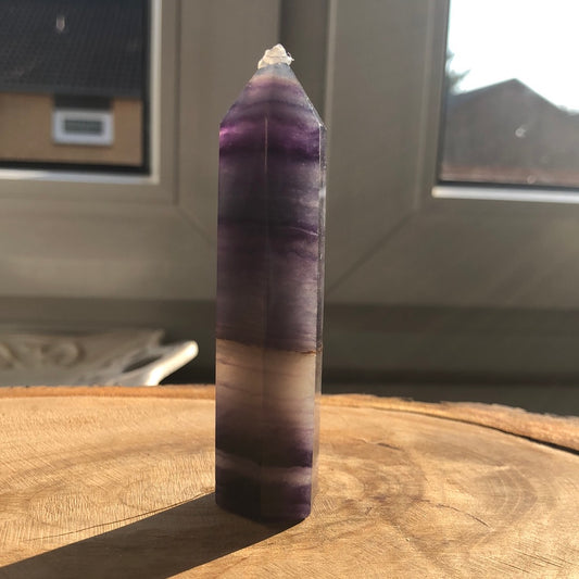 Turm Regenbogen-Fluorit Unikat 5