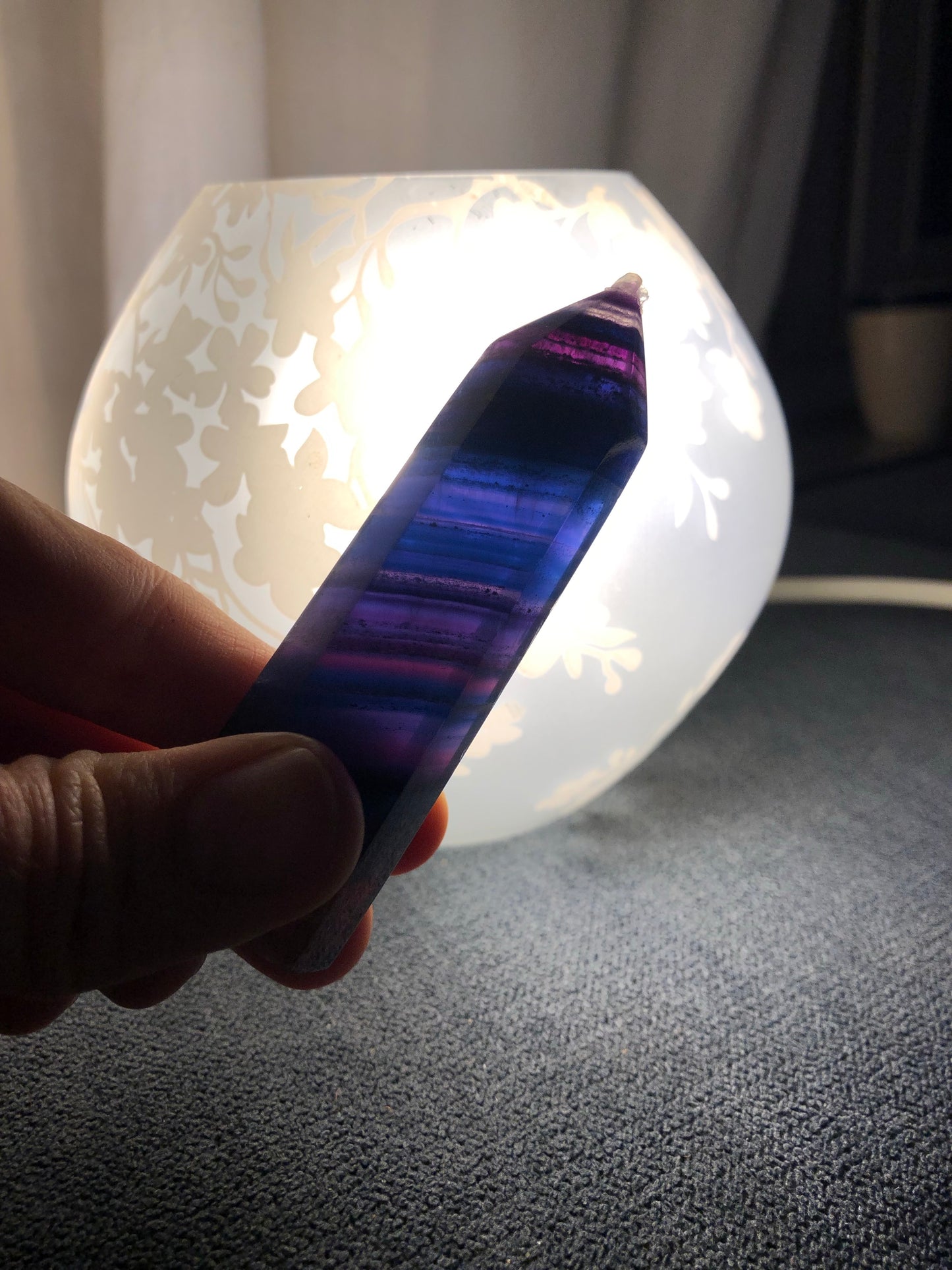 Turm Regenbogen-Fluorit Unikat 6