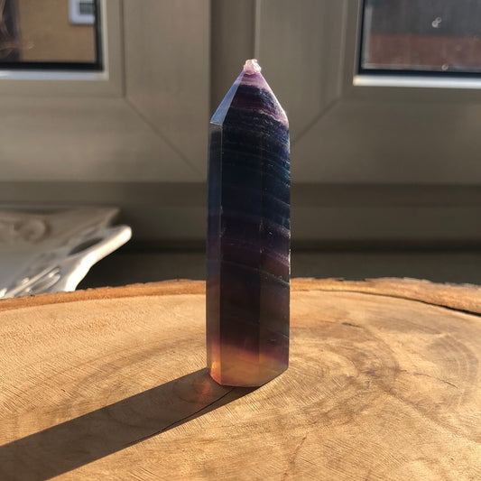 Turm Regenbogen-Fluorit Unikat 6