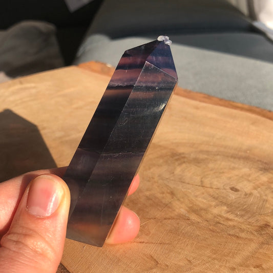 Turm Regenbogen-Fluorit Unikat 2