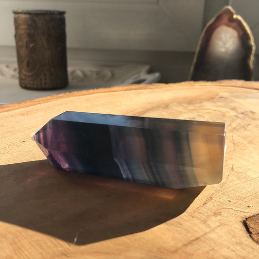 Turm Regenbogen-Fluorit Unikat 4