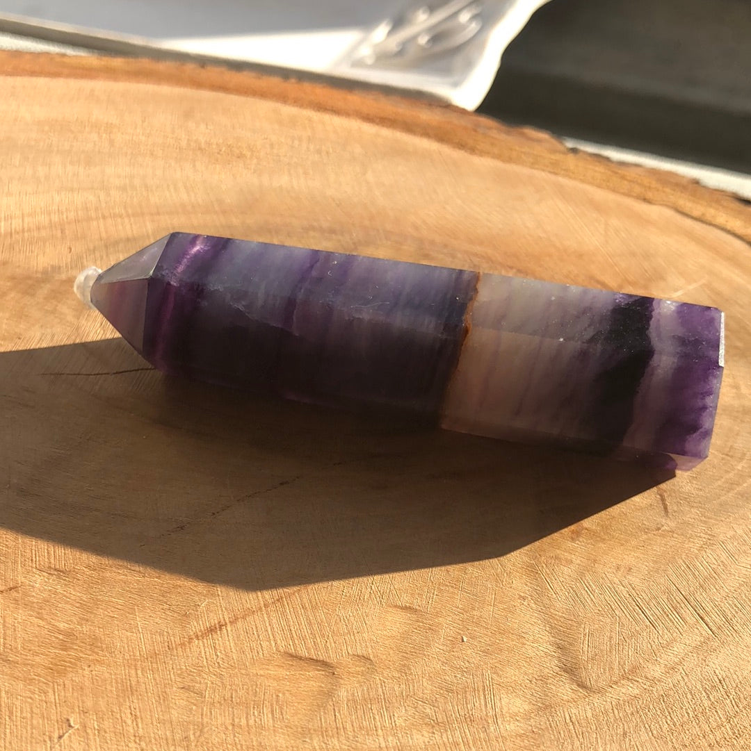 Turm Regenbogen-Fluorit Unikat 5