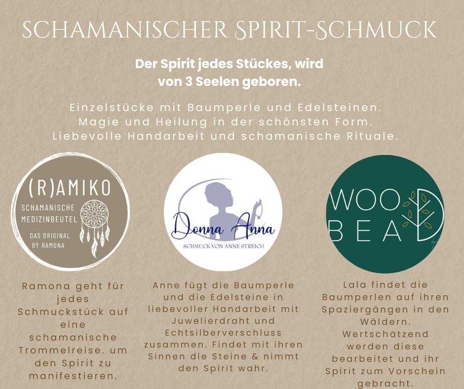 Mut ✧ Baumperlen-SchmuckSet ✧ Tigerauge & Citrin ✧ Unikat