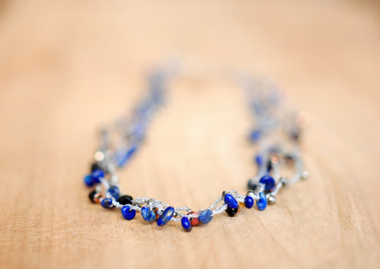 Unikat-Kette "Sternenhimmel" mit Lapislazuli