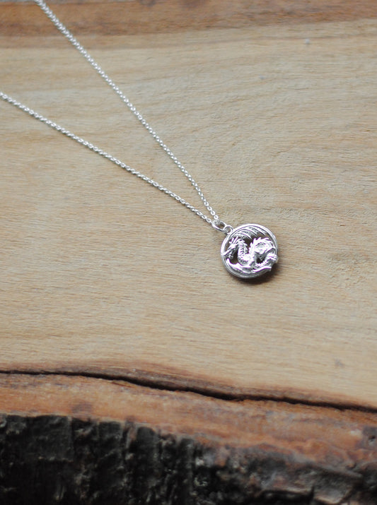 925er Silber Kette "Glücks Drache"