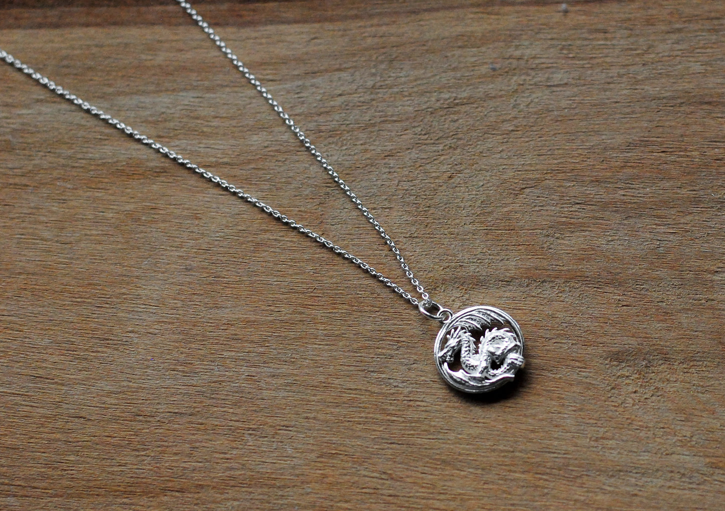 925er Silber Kette "Glücks Drache"