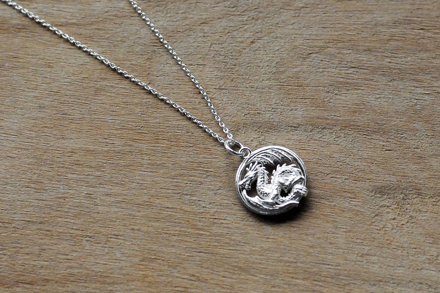 925er Silber Kette "Glücks Drache"