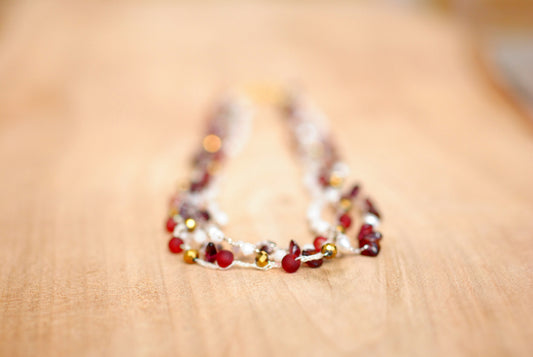 Unikat-Kette "Ruby" mit Granat