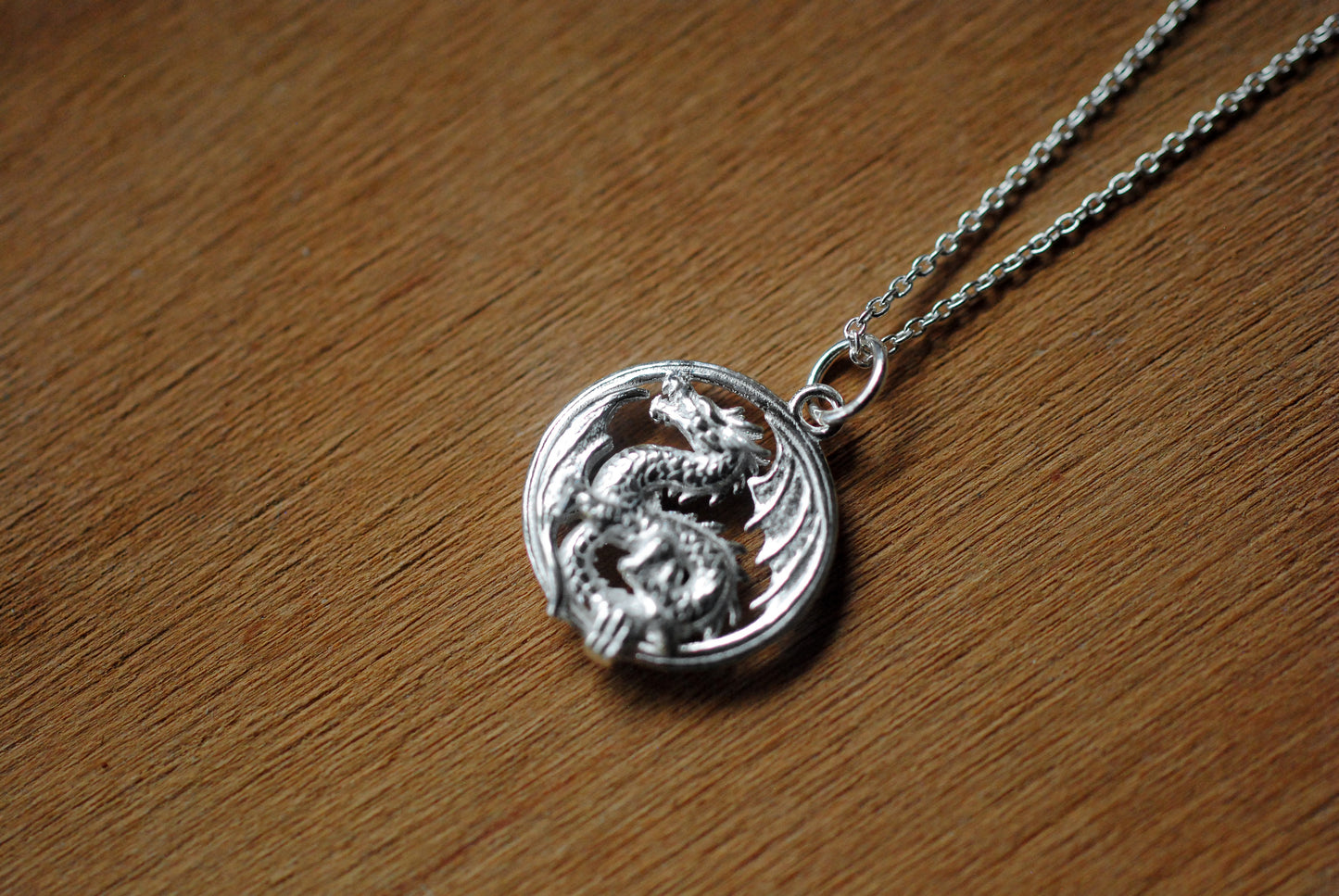 925er Silber Kette "Glücks Drache"