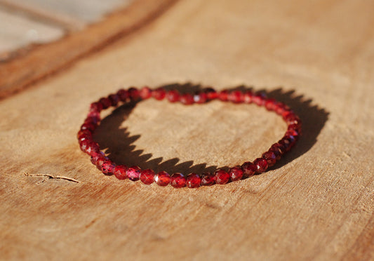 Granat Armband facettiert