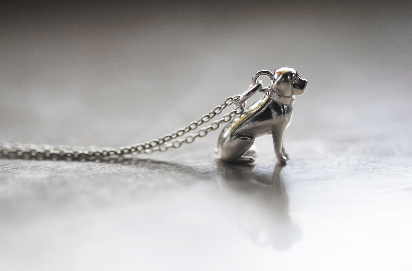 925er Silber Anhänger "Hund" optional mit Kette
