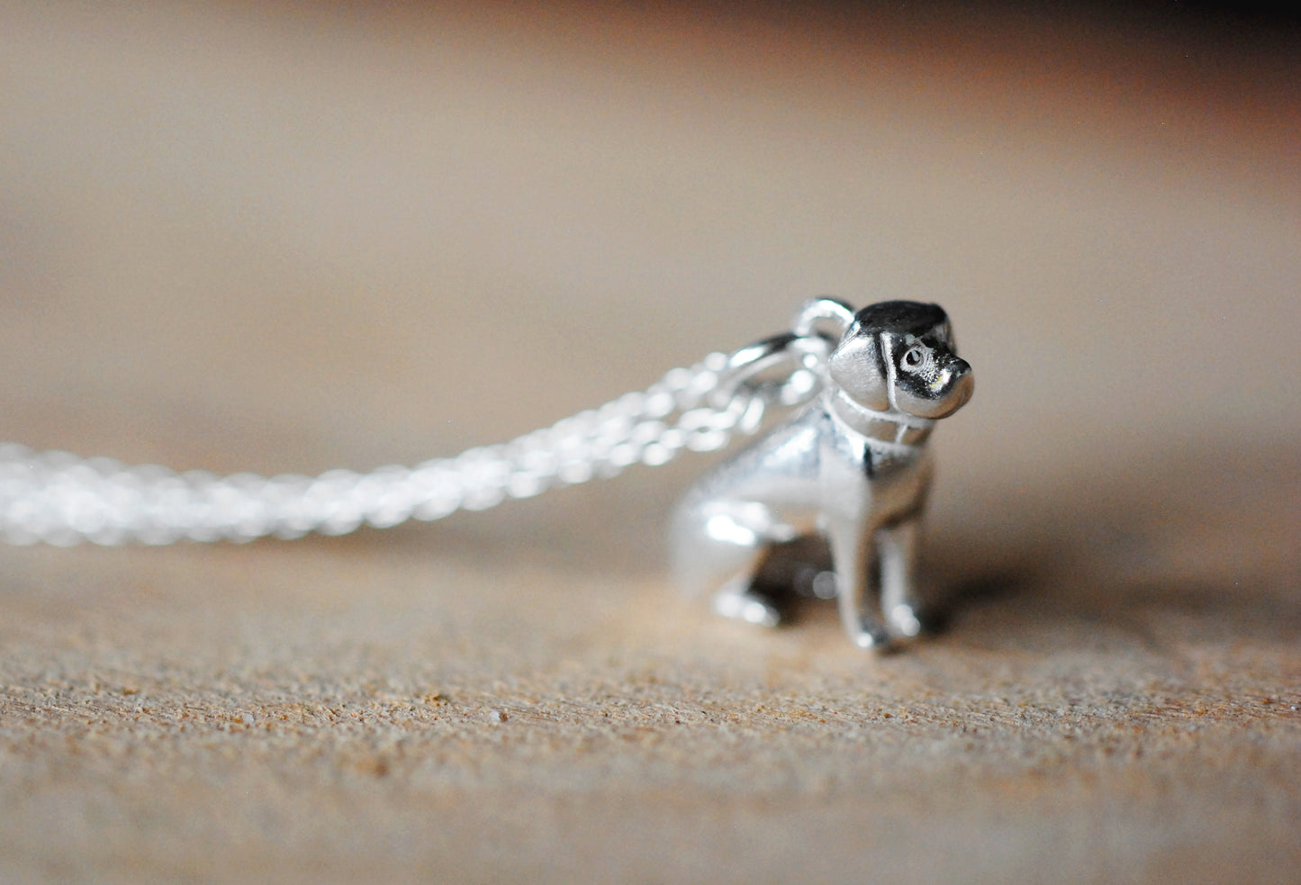 925er Silber Anhänger "Hund" optional mit Kette