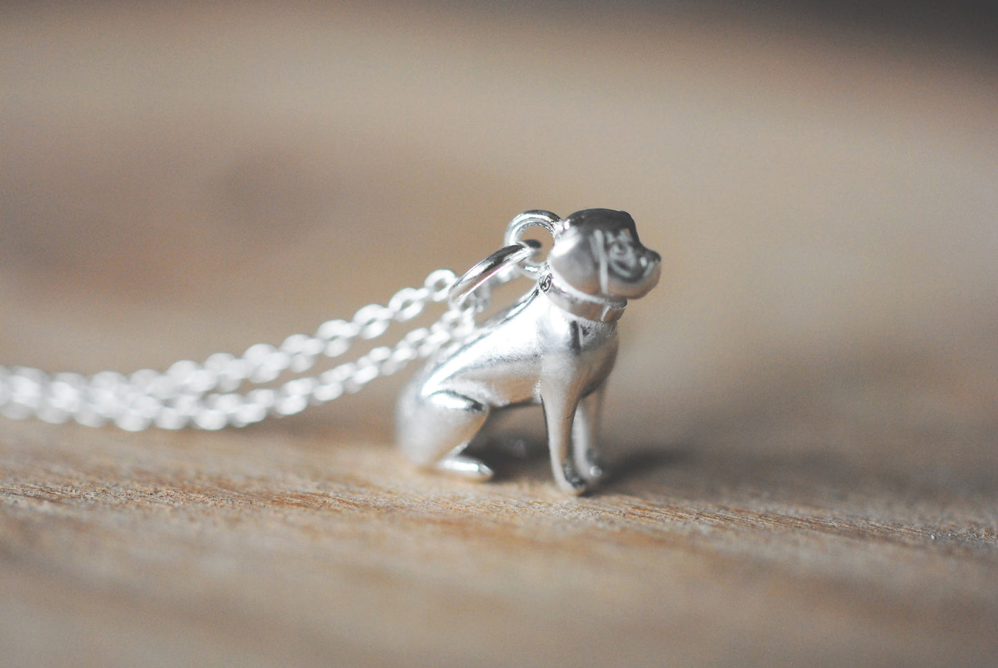 925er Silber Anhänger "Hund" optional mit Kette