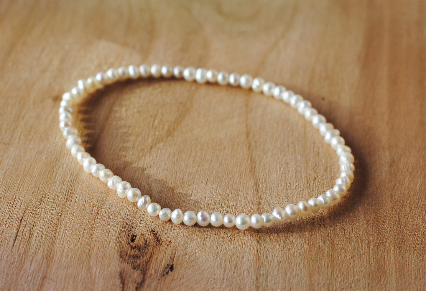 Süßwasserperlen Mini - Schlichtes Armband