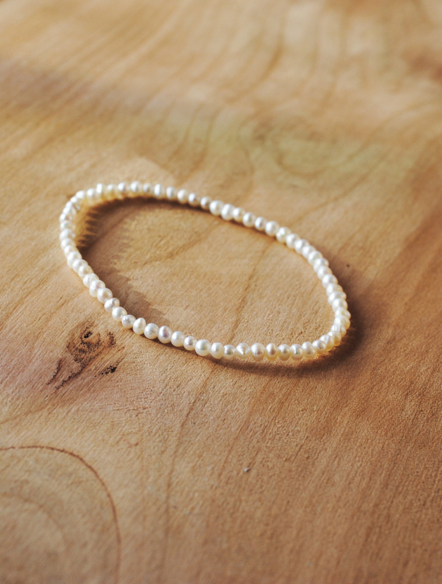 Süßwasserperlen Mini - Schlichtes Armband