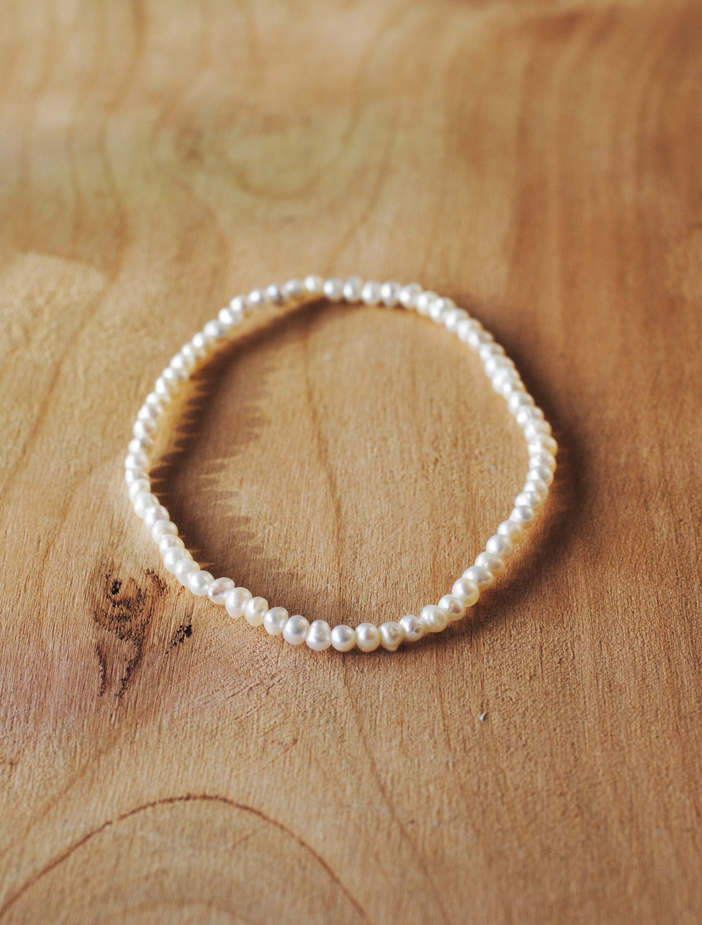 Süßwasserperlen Mini - Schlichtes Armband