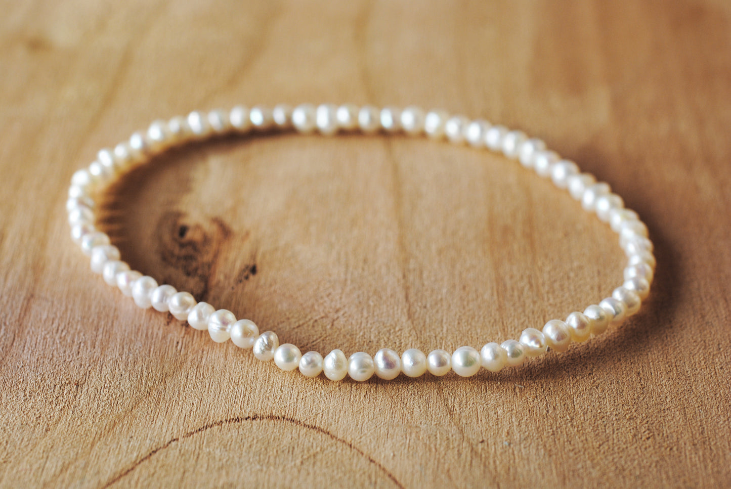 Süßwasserperlen Mini - Schlichtes Armband