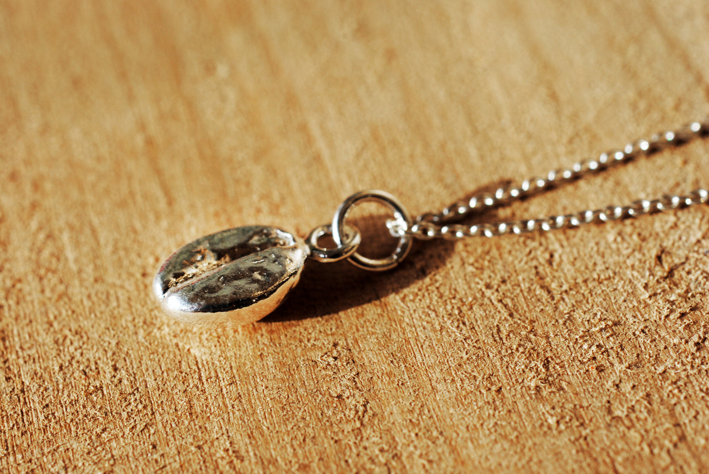 925er Silber Kette "Kaffeebohne"